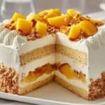 Peach Cobbler Ice Cream Cake 5 Peach Cobbler Ice Cream Cake recipe