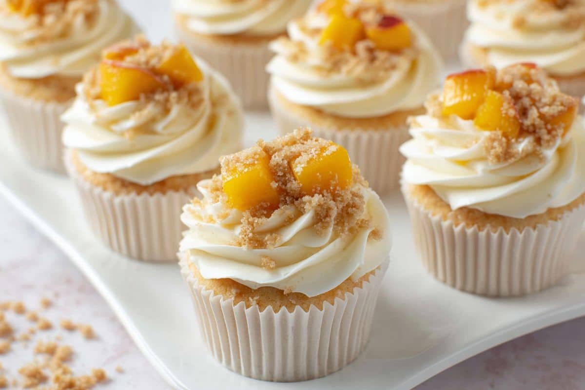 Peach Pie Cupcakes