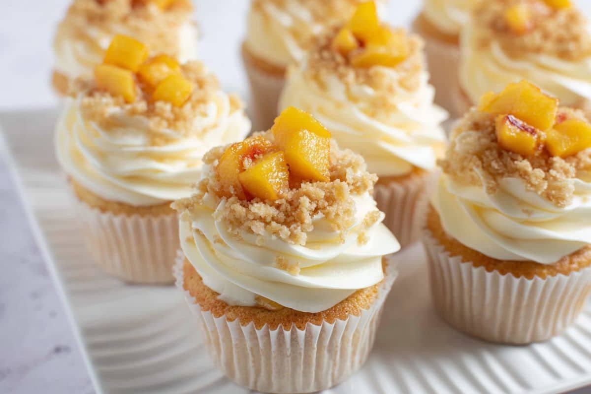 Peach Pie Cupcakes