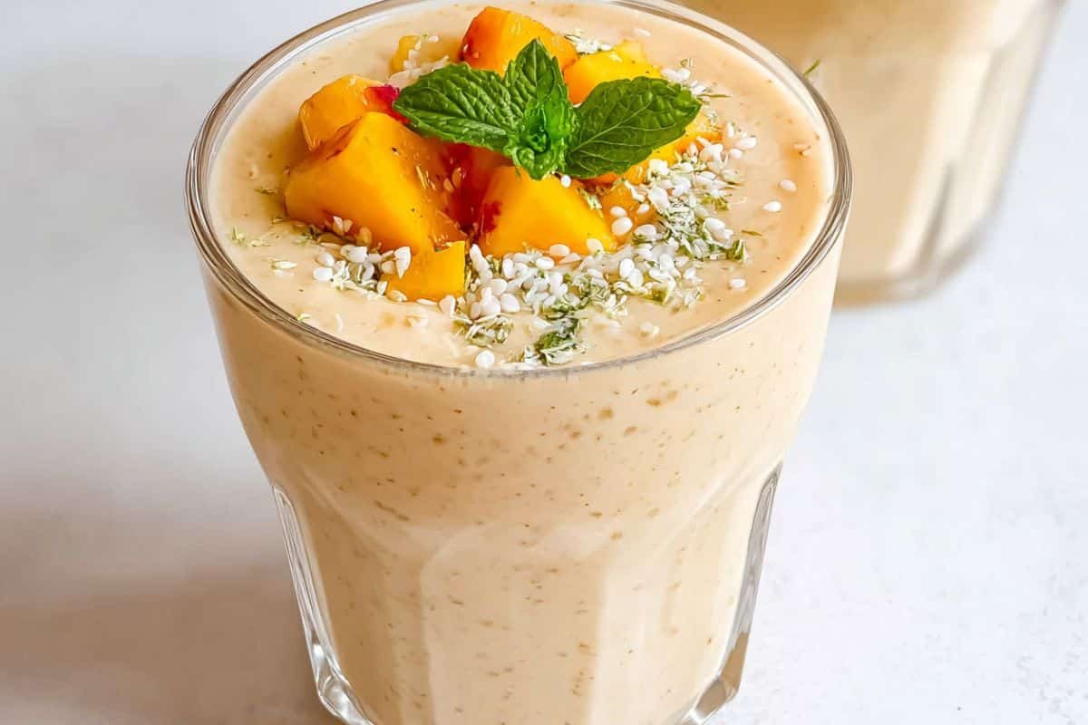 Peach Protein Smoothie without Yogurt