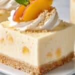 Peaches and Cream Freeze Bars Recipe 5 Peaches and Cream Freeze Bars recipe