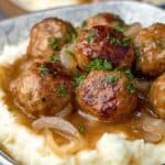Salisbury Steak Meatballs (Slow Cooker Recipe) 5 _Salisbury Steak Meatballs recipe