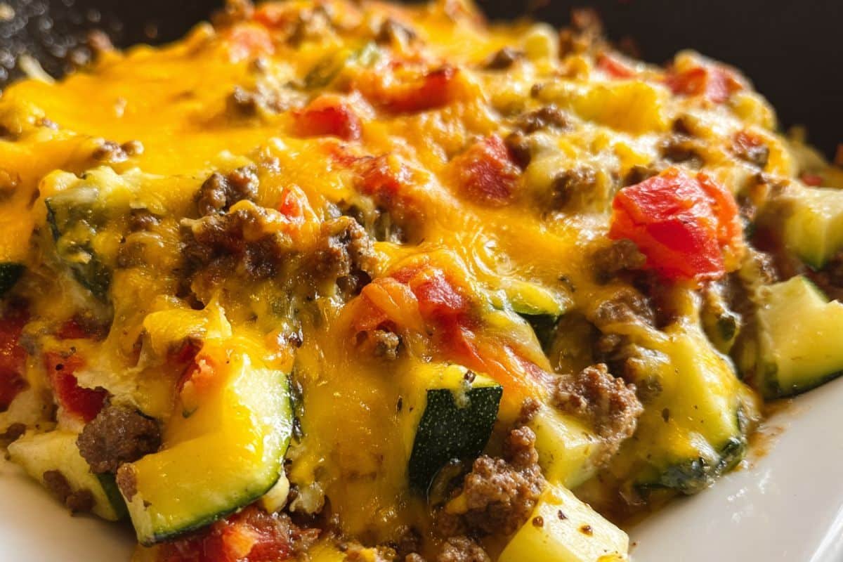 Zucchini Ground Beef Casserole