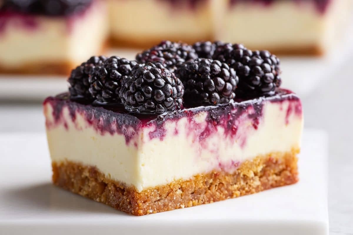 Blackberry Cheesecake Bars