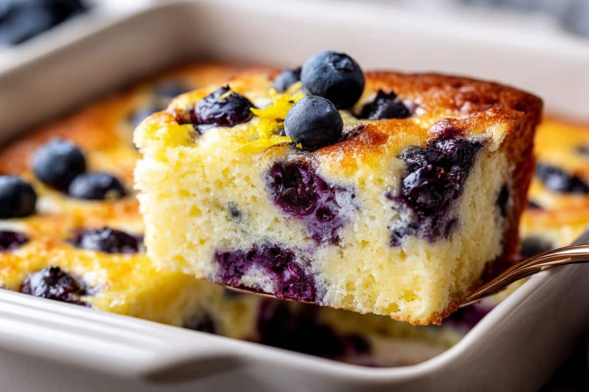 Blueberry Cottage Cheese Bake