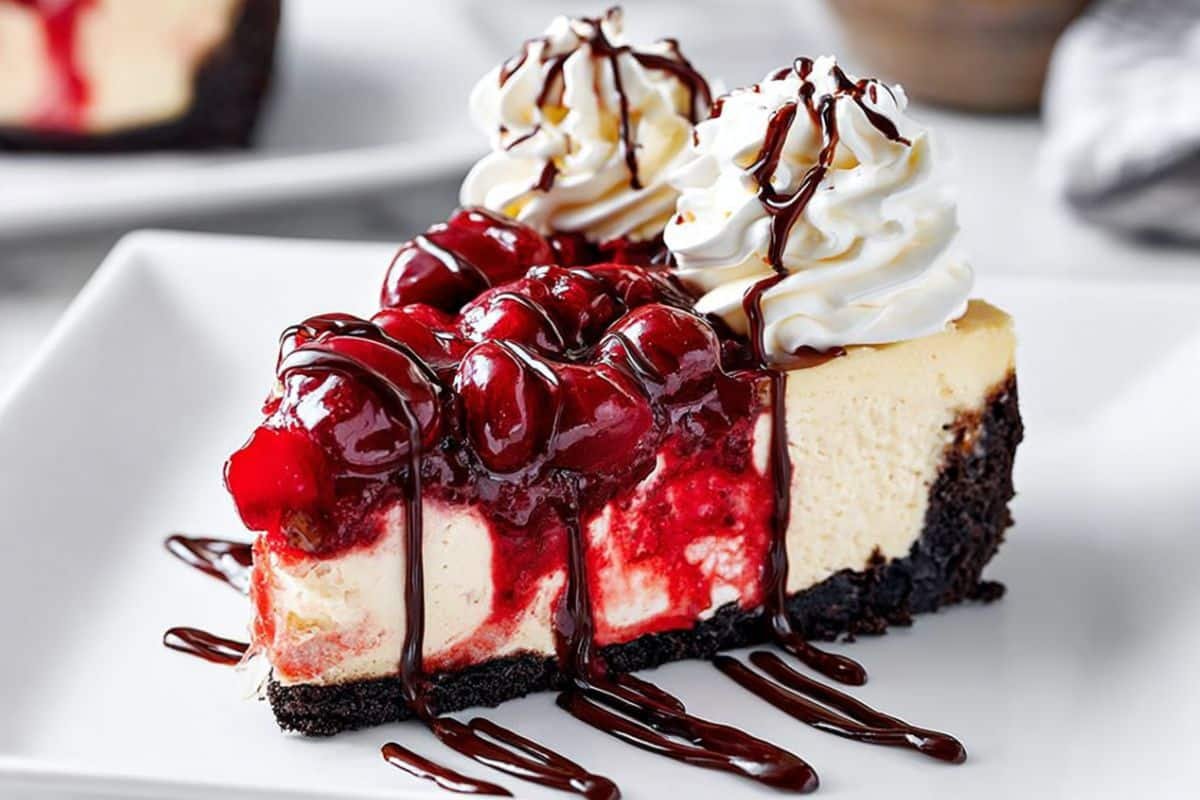 Brownie Cherry Cheesecake
