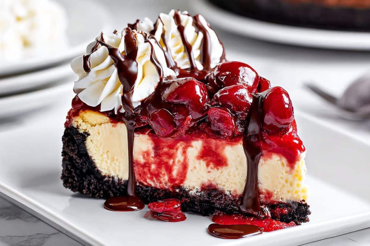 Brownie Cherry Cheesecake