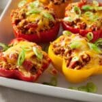 Cheesy Stuffed Peppers 5 Cheesy Stuffed Peppers recipe
