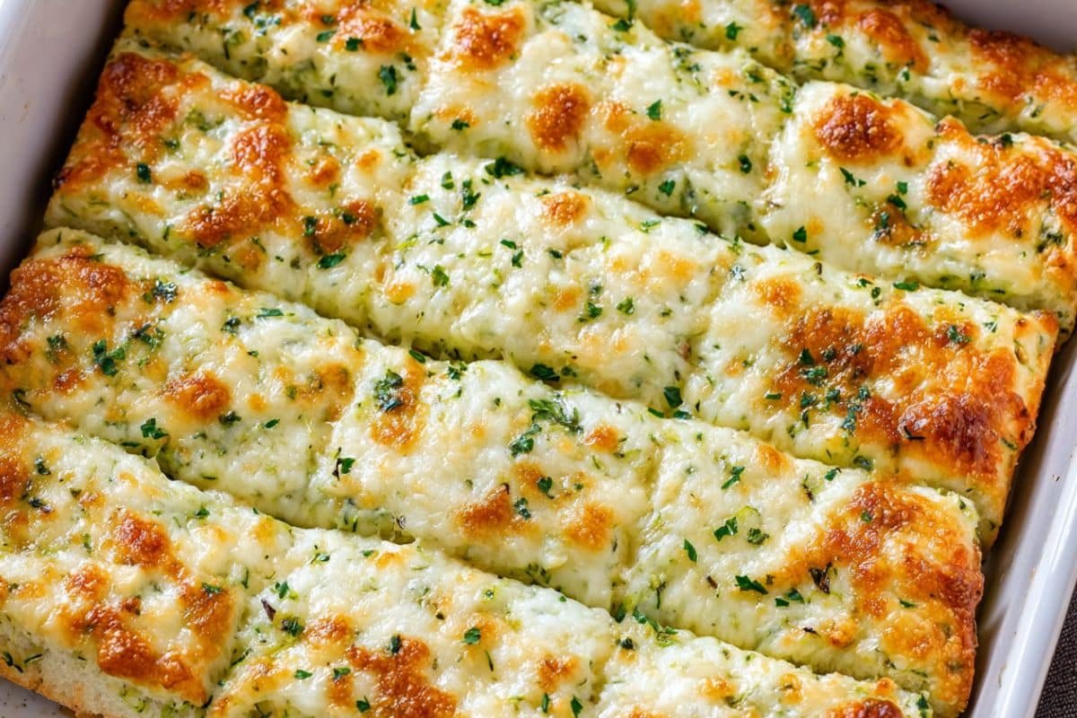 Cheesy Zucchini Breadsticks