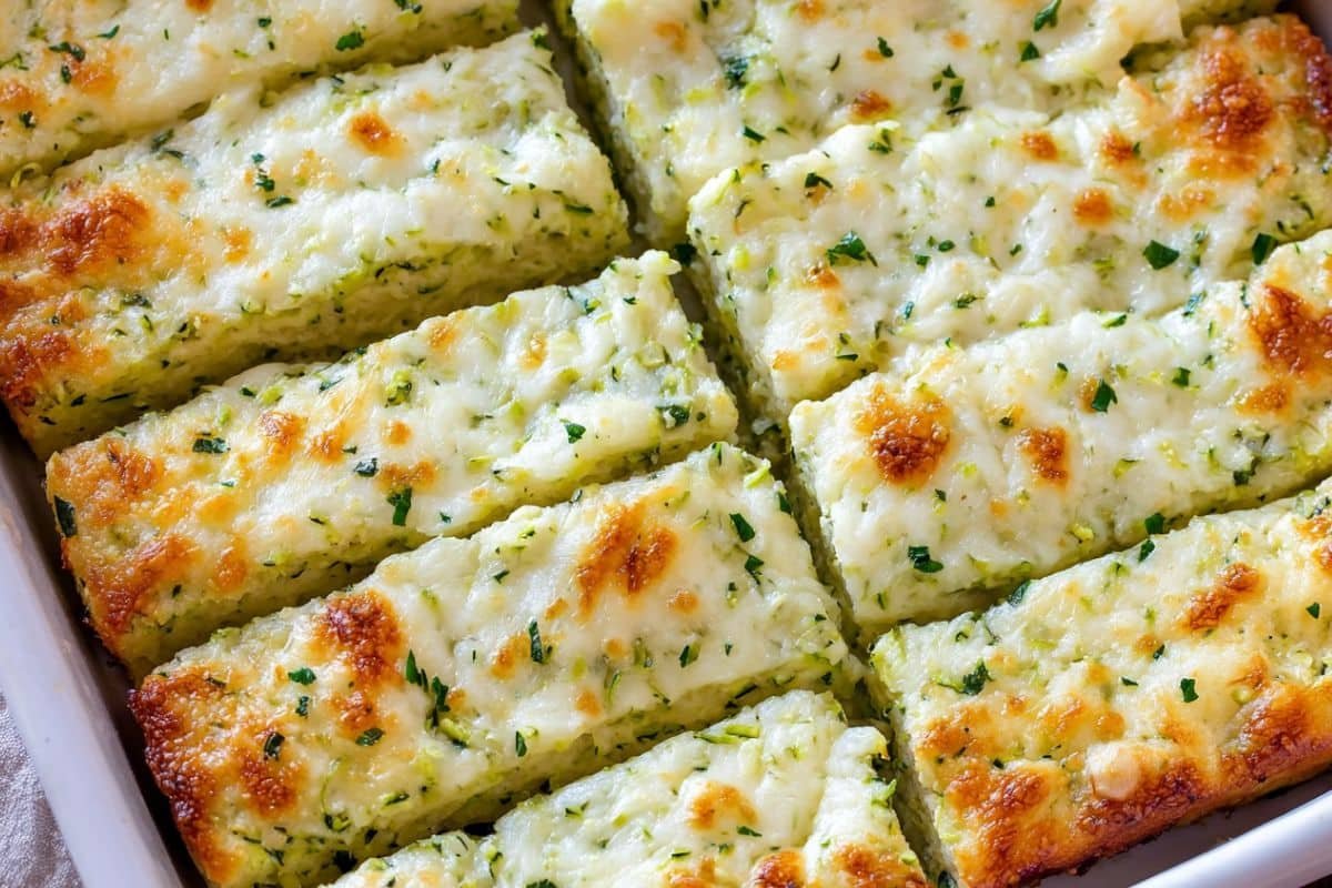 Cheesy Zucchini Breadsticks