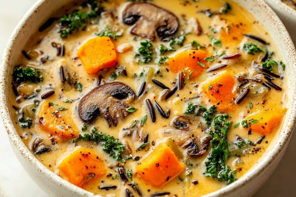 Cozy Autumn Wild Rice Soup