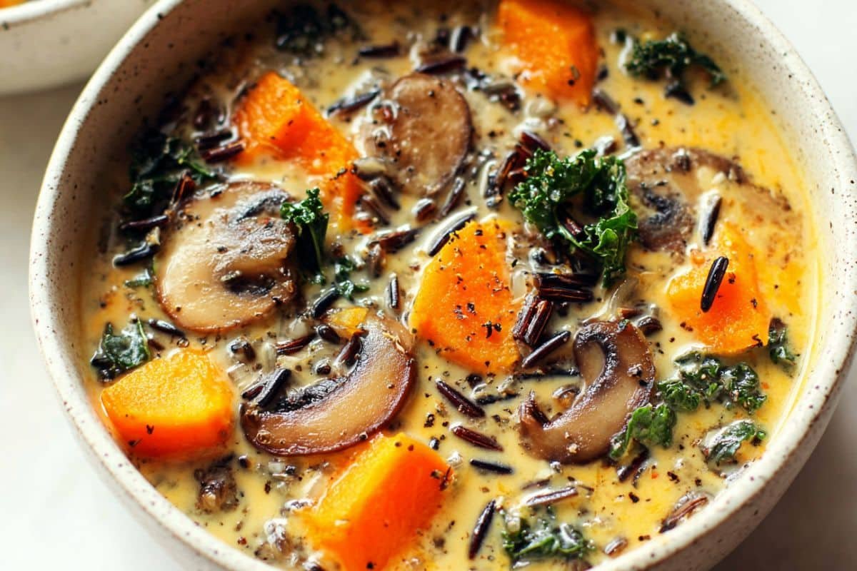 Cozy Autumn Wild Rice Soup