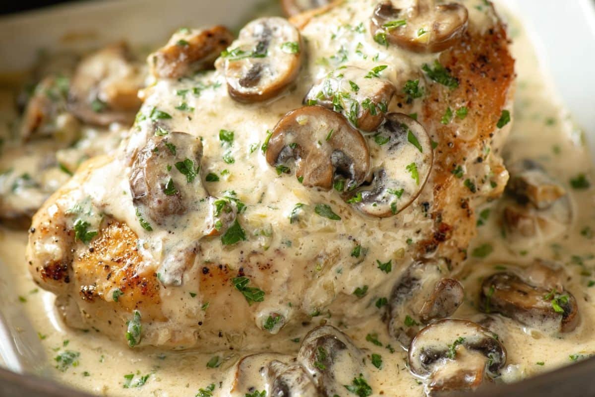 Creamy Garlic Mushroom Chicken