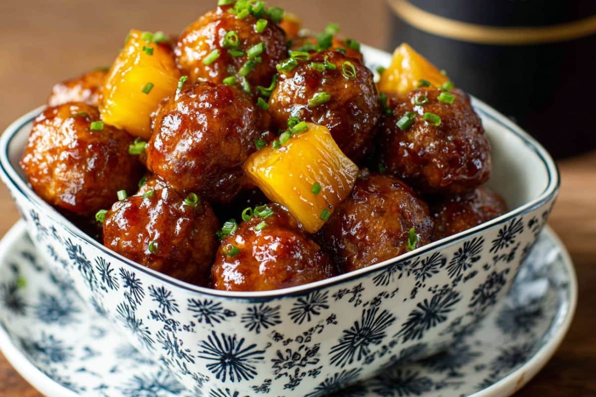 Crock Pot Hawaiian Meatballs