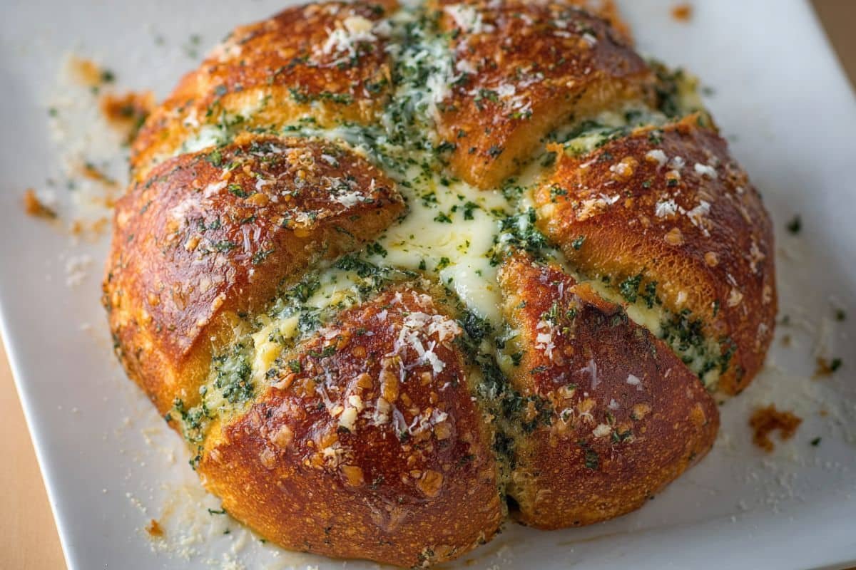 Easy Korean Cream Cheese Garlic Bread