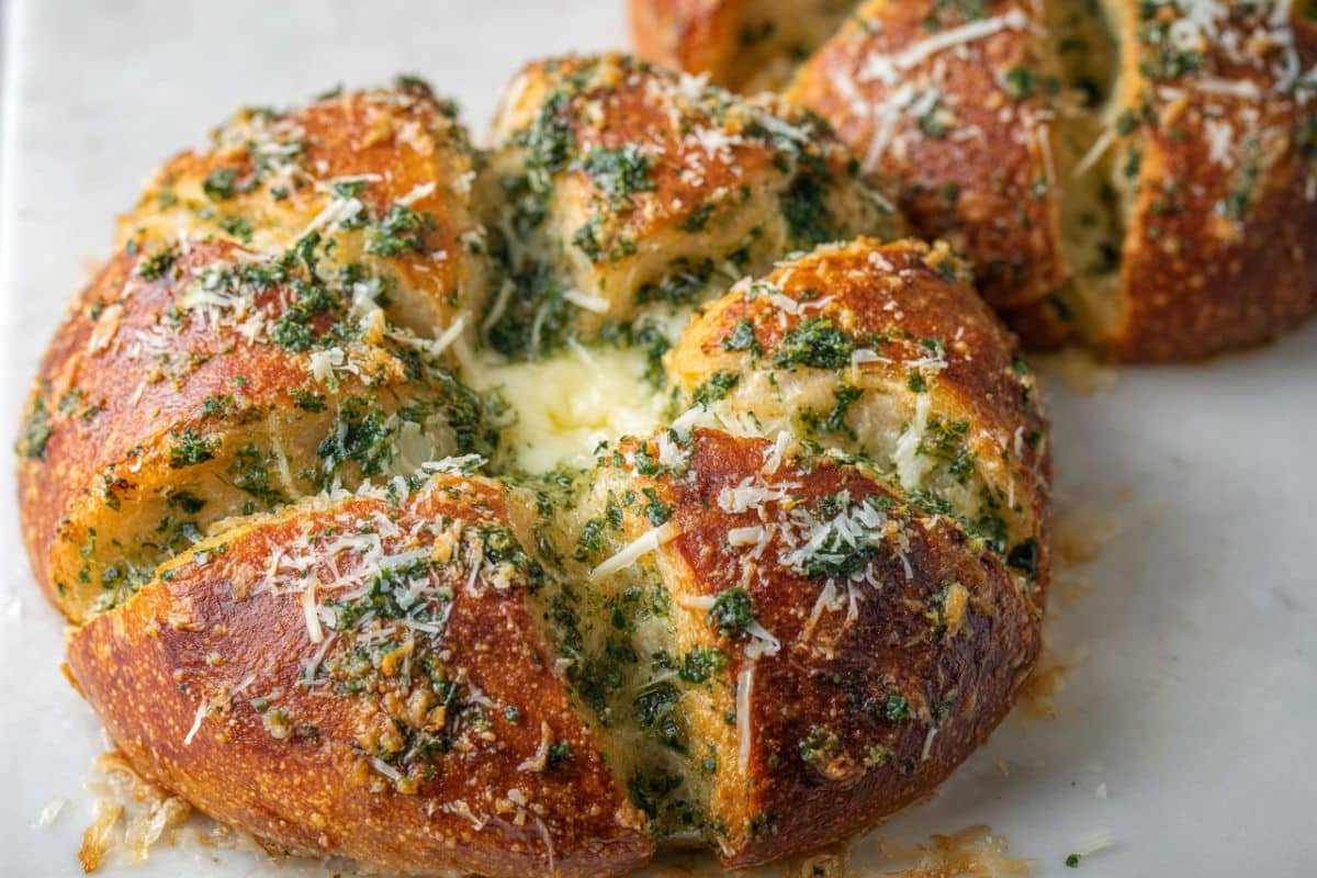 Easy Korean cream cheese garlic bread