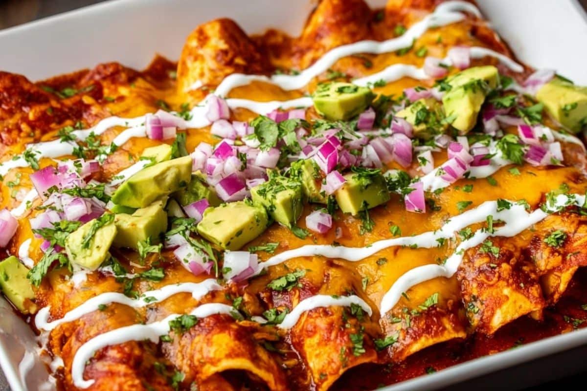 Ground Turkey Black Bean Enchiladas