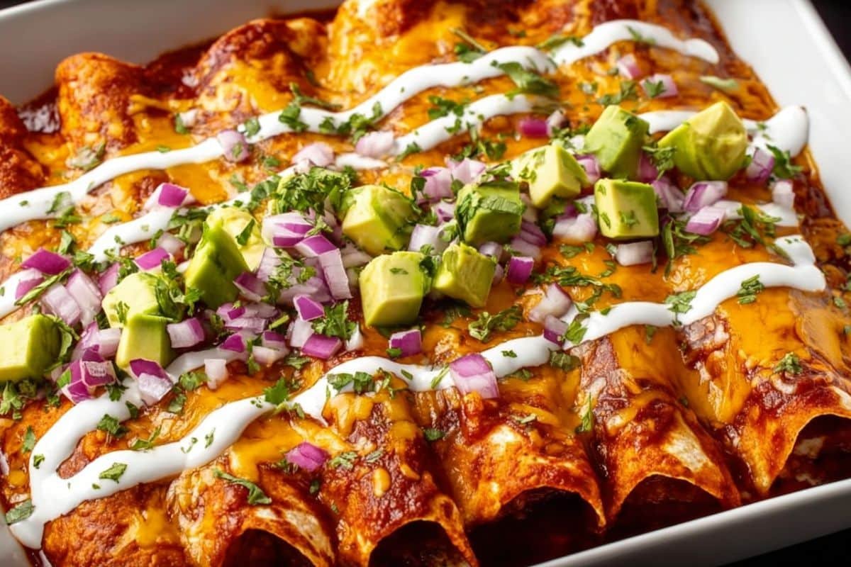 Ground Turkey Black Bean Enchiladas