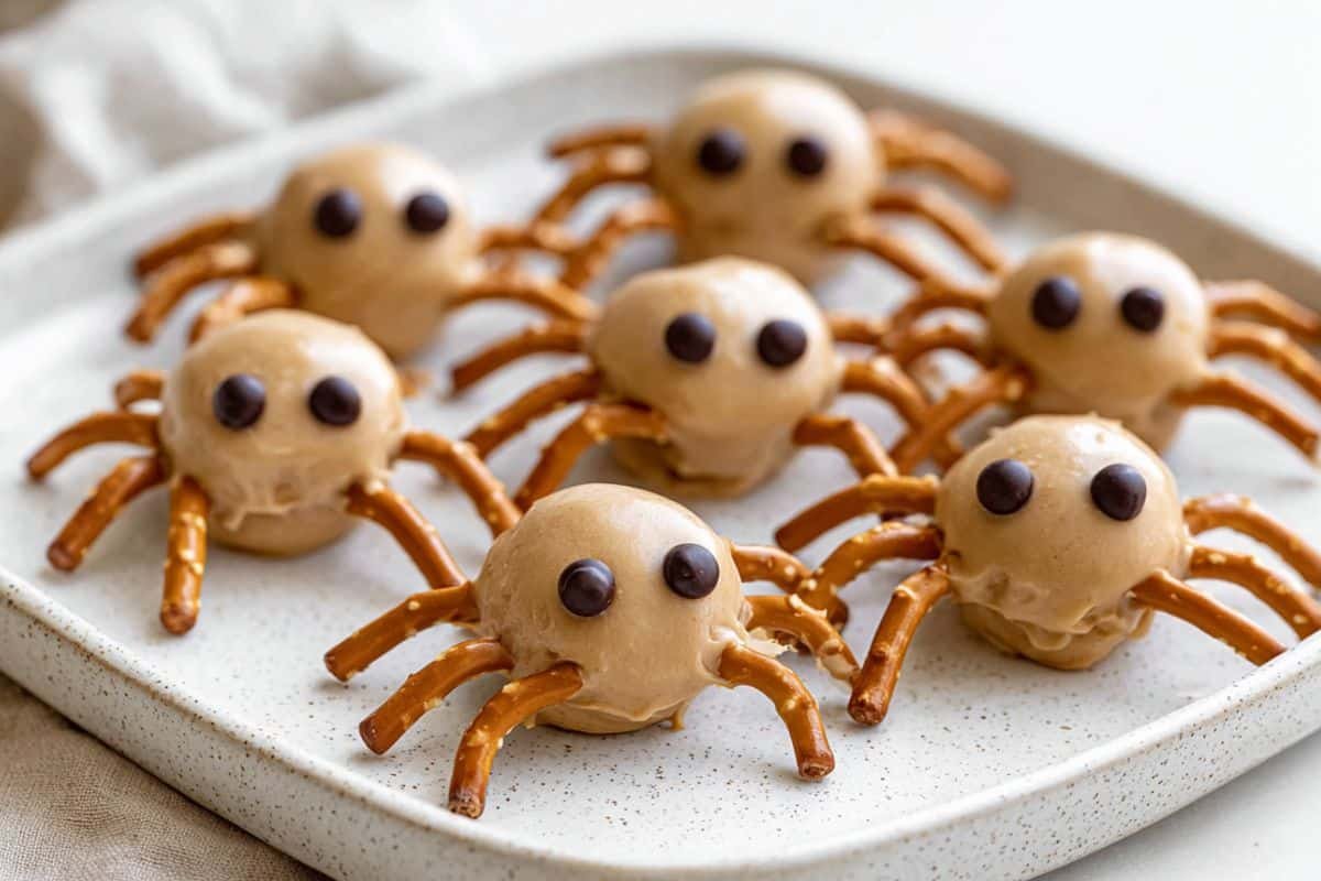 Halloween Peanut Butter Spiders