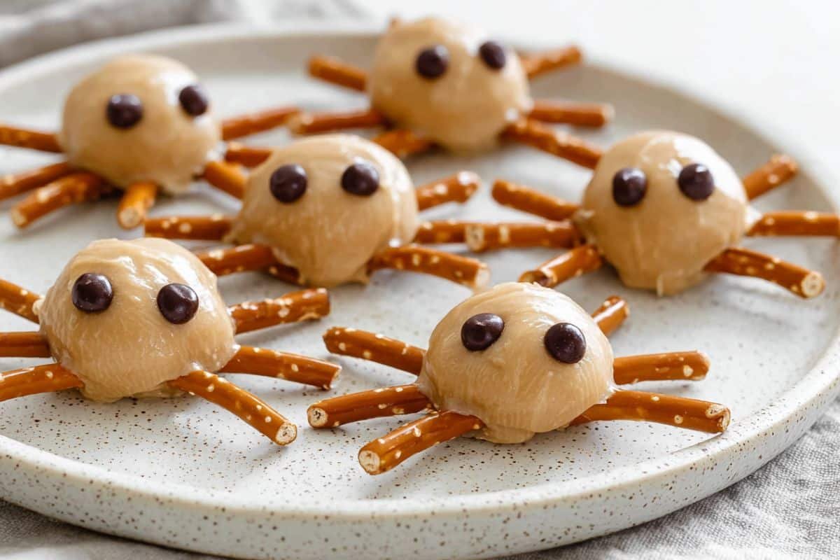 Halloween Peanut Butter Spiders recipe