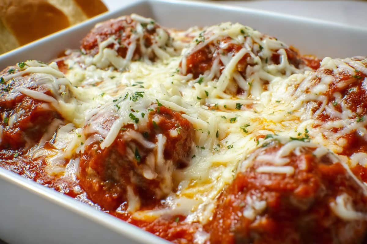Italian Meatball Sandwich Casserole