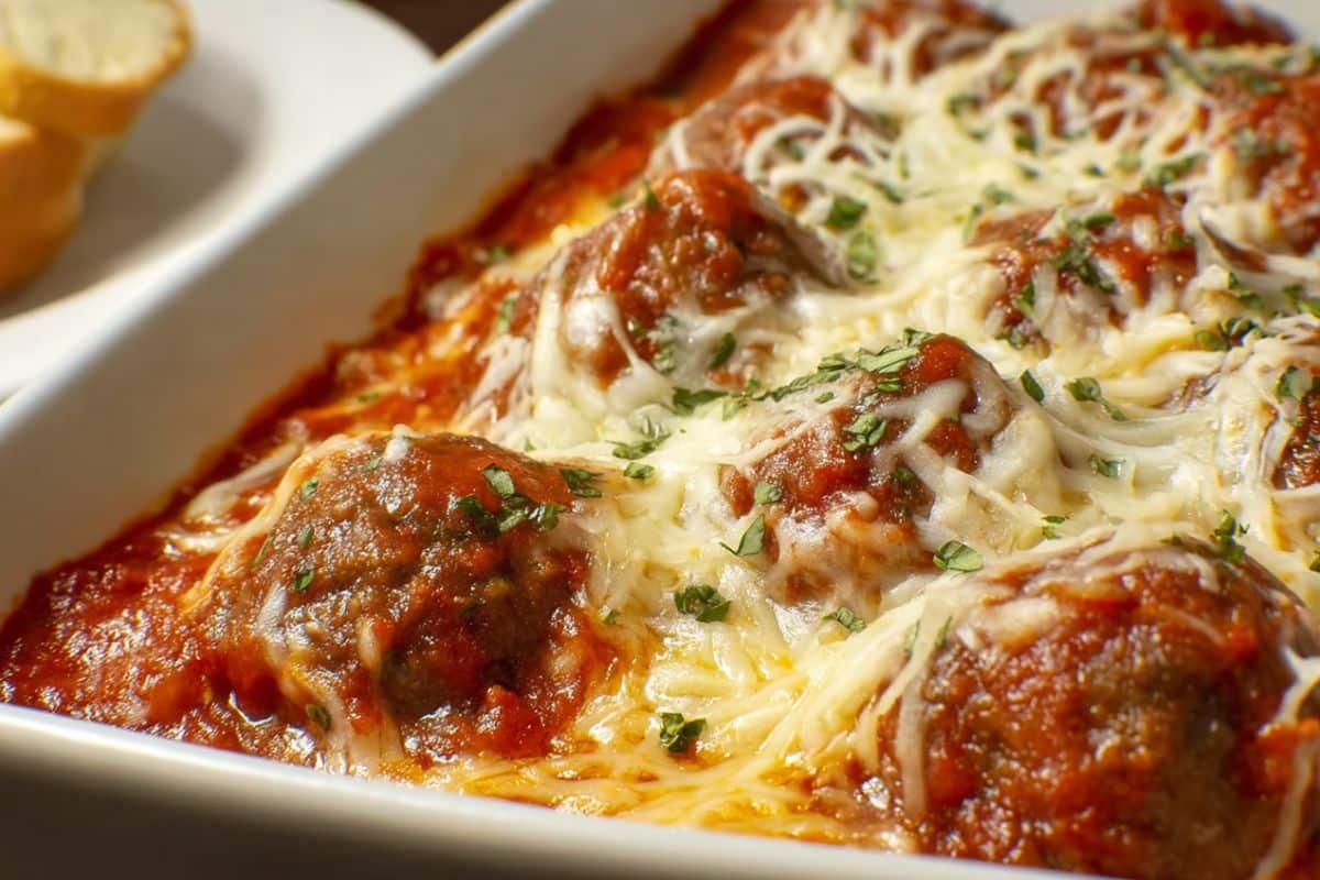 Italian Meatball Sandwich Casserole