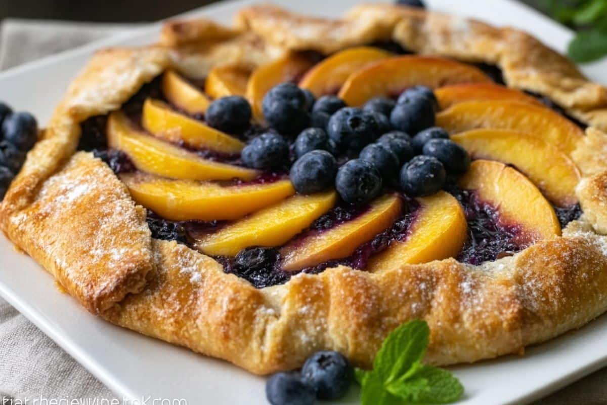 Peach Blueberry Galette