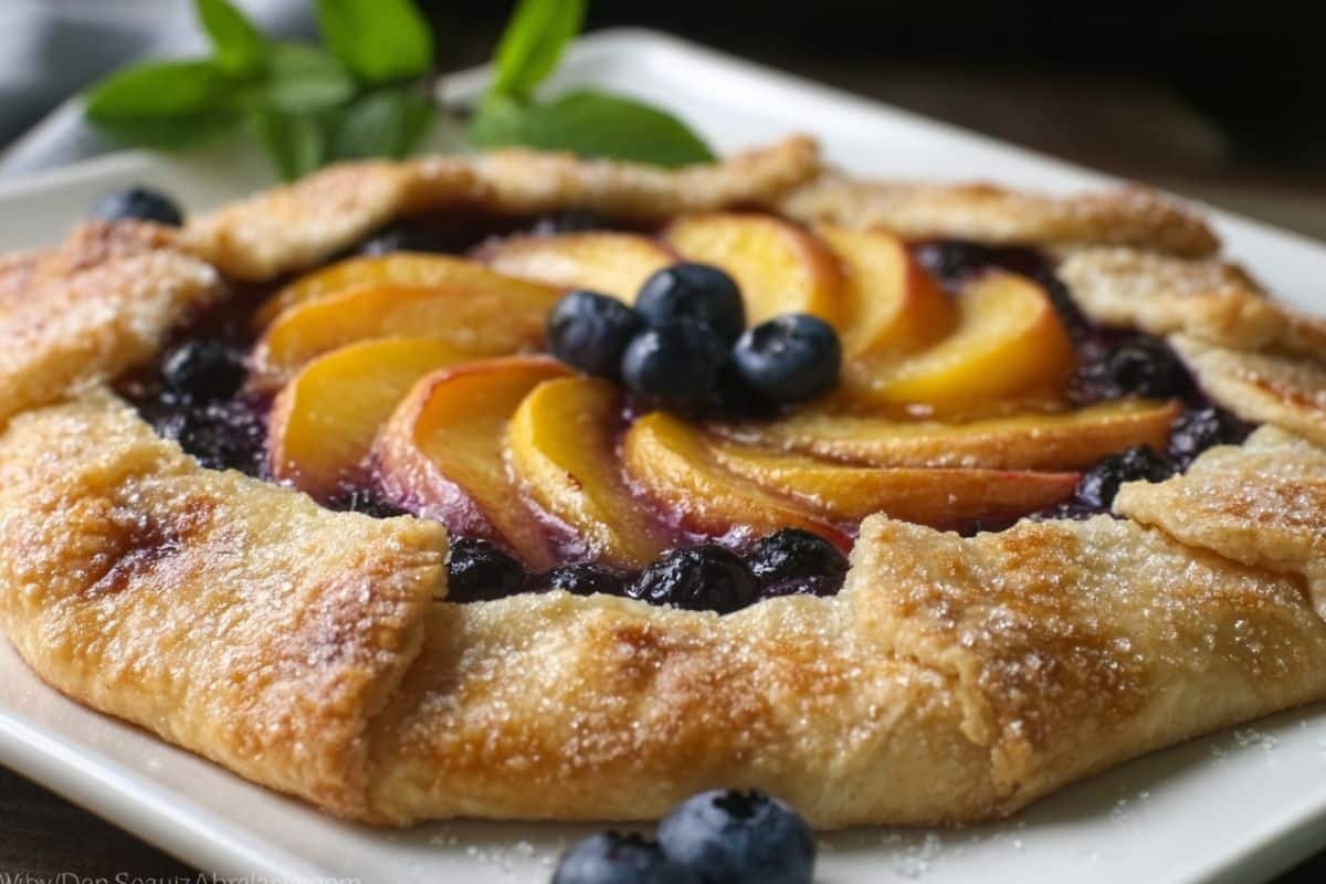 Peach Blueberry Galette