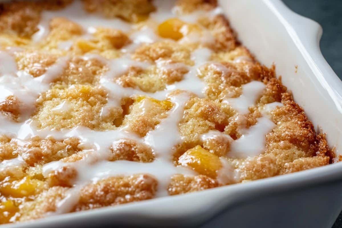 Peach Crumble Shortbread Bars