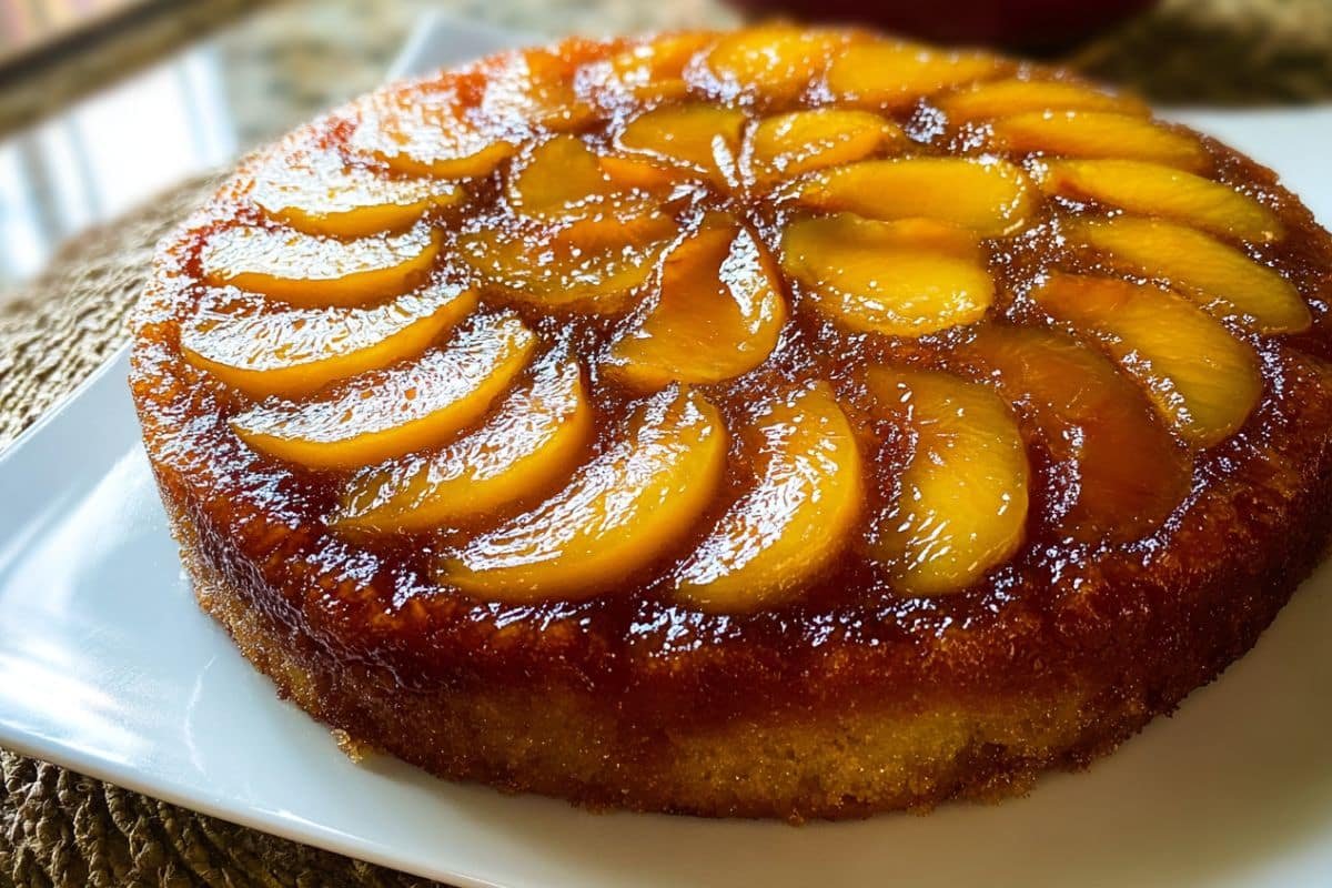 Peach Upside-Down Cake