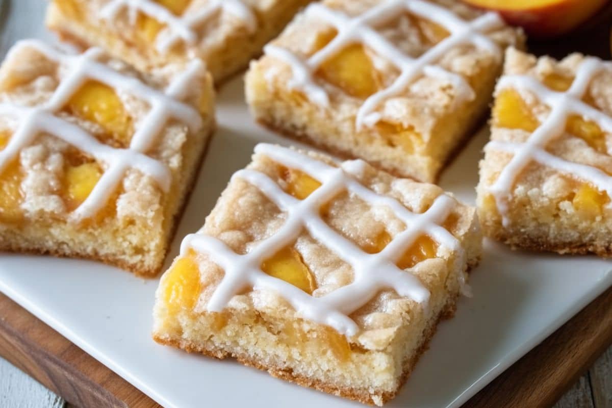 Peaches and Cream Pie Bars