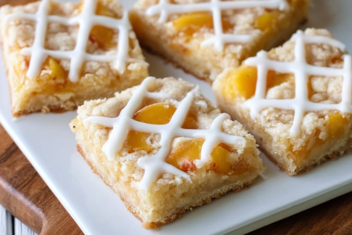 Peaches and Cream Pie Bars