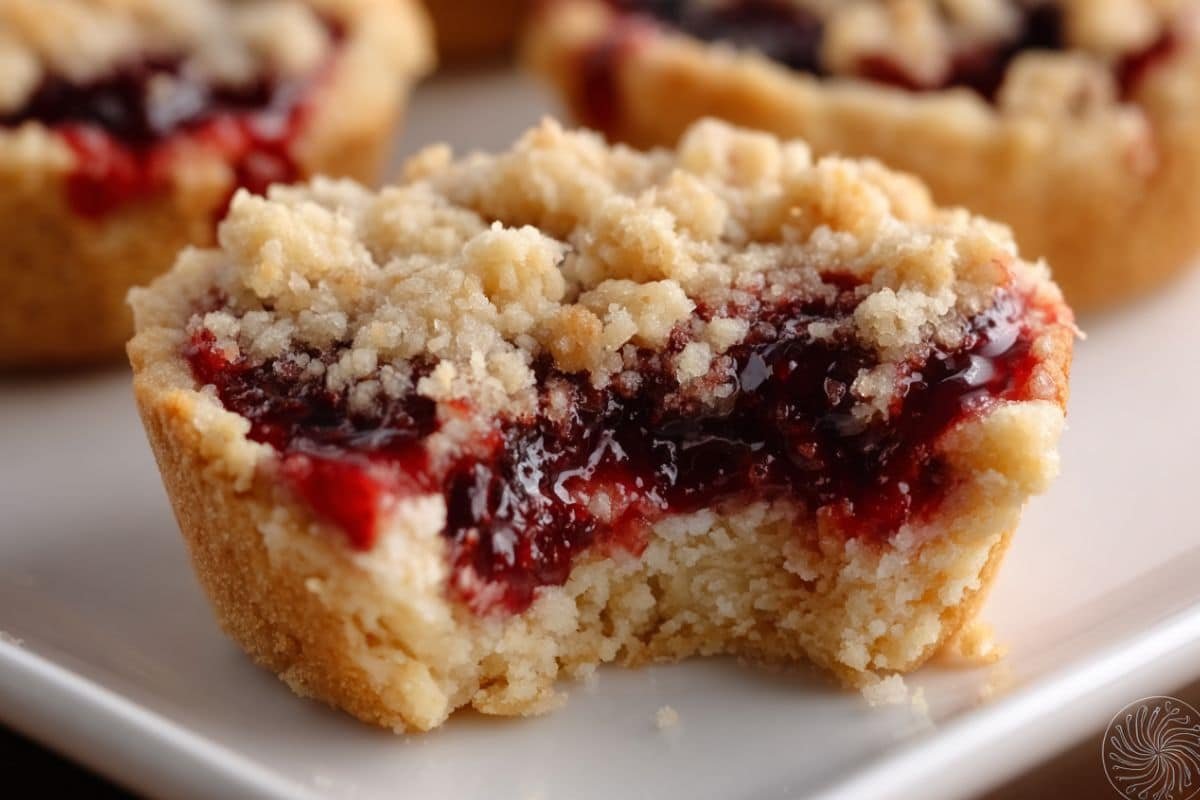 Raspberry Crumble Cookies