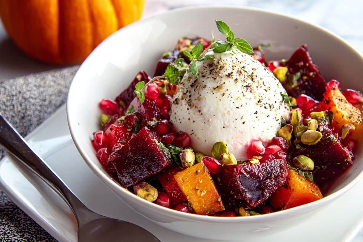 Roasted Beet Salad with Burrata