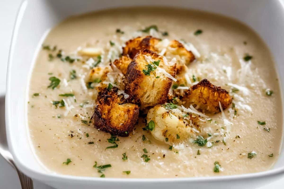 Roasted Garlic Soup – Rich and Creamy!