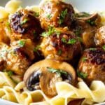 Salisbury Steak Meatballs (Instant Pot, Stove Top, Slow Cooker) 5 Salisbury Steak Meatballs recipe