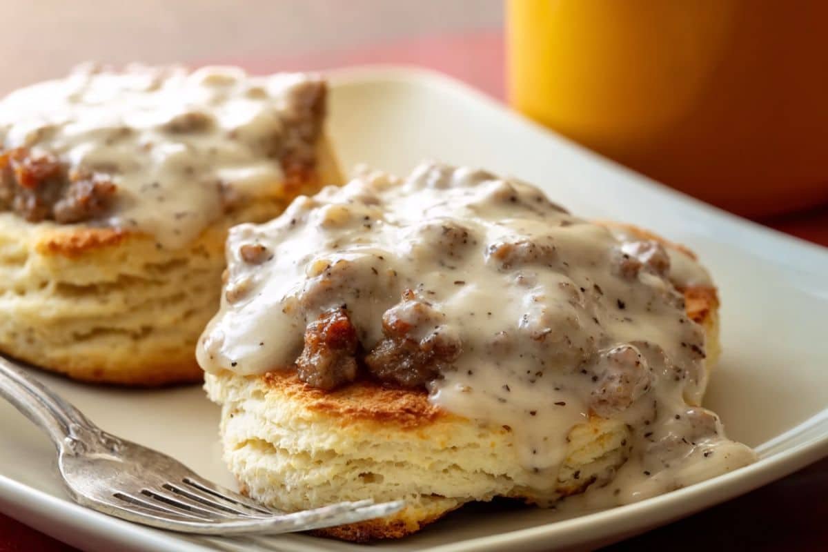 Sausage Gravy Breakfast Lasagna