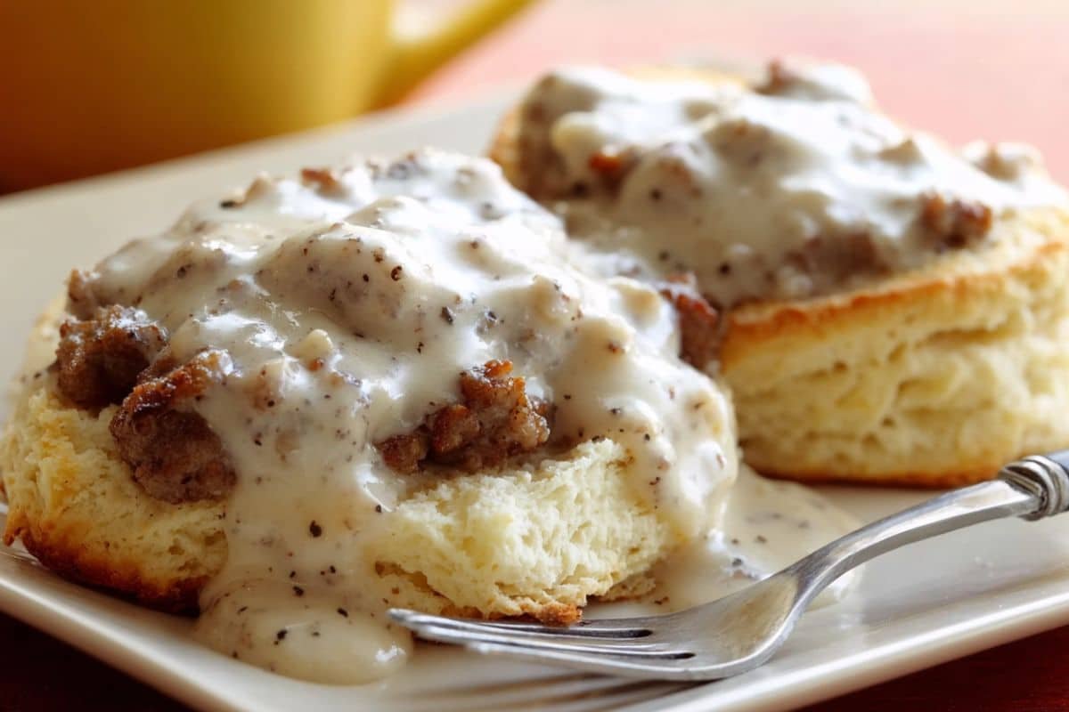 Sausage Gravy Breakfast Lasagna