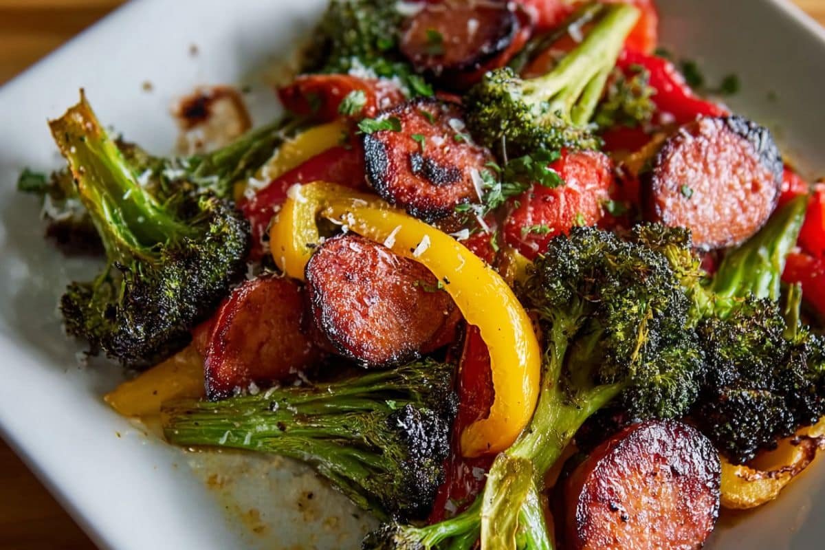 Sheet Pan Sausage and Vegetables Recipe