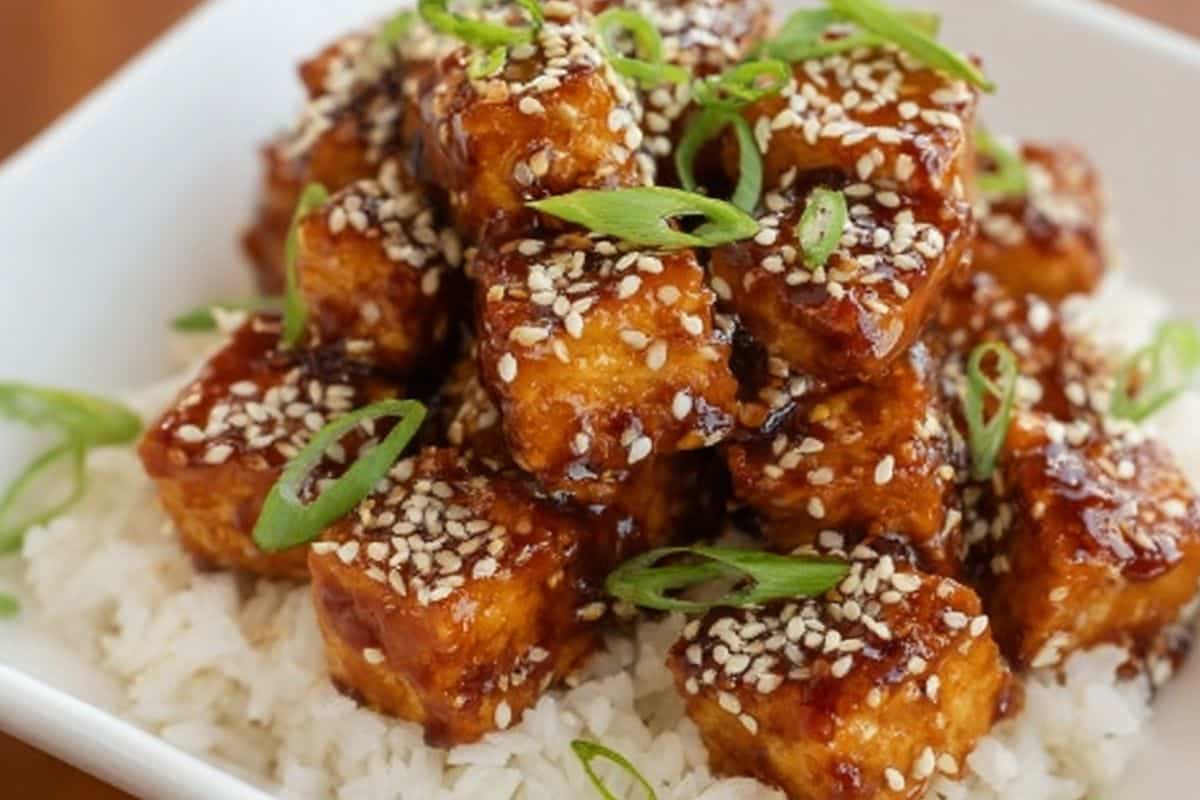 Spicy Honey Garlic Tofu