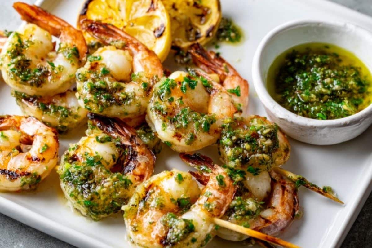 Zesty Grilled Chimichurri Shrimp