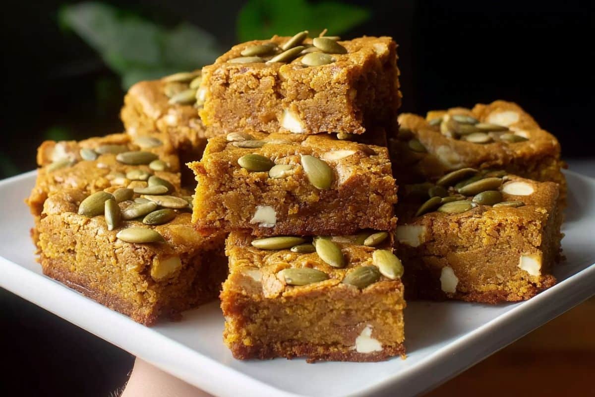 Brown Butter Pumpkin Blondies