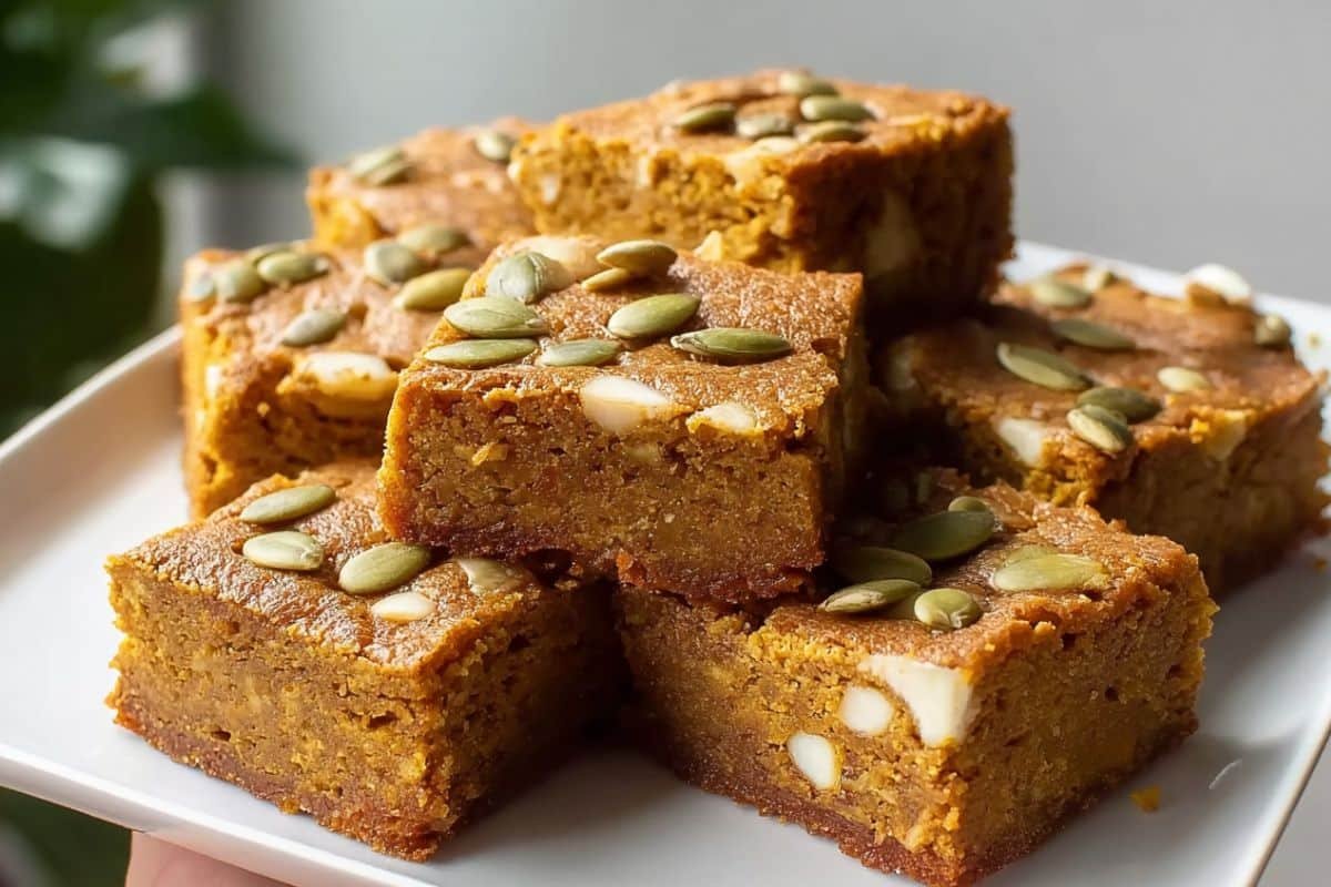 Brown Butter Pumpkin Blondies
