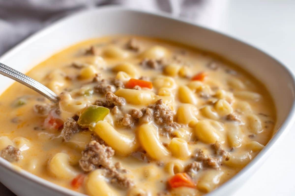 Cheeseburger Macaroni Soup Recipe