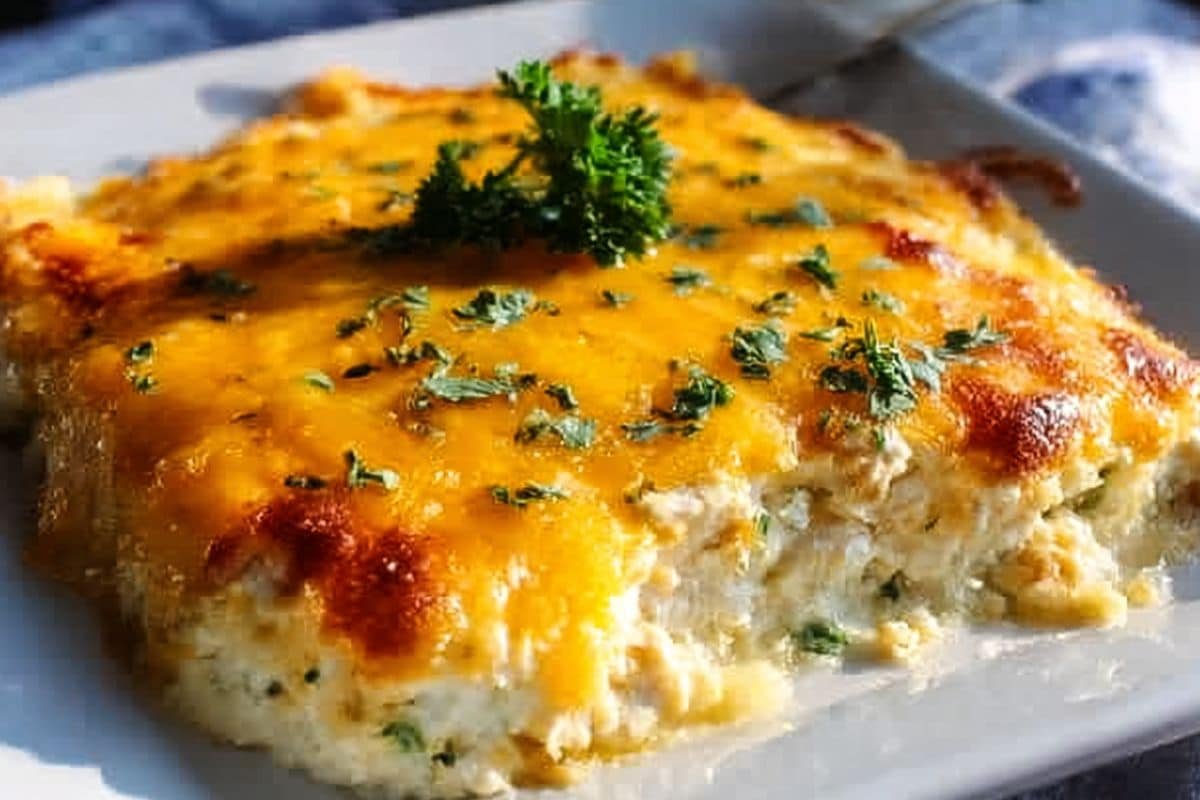 Cheesy Chicken & Broccoli Casserole recipe