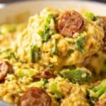 Cheesy Sausage and Rice Skillet 5 Cheesy Sausage and Rice Skillet recipe
