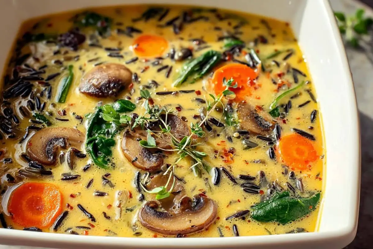 Cozy Autumn Wild Rice Soup recipe