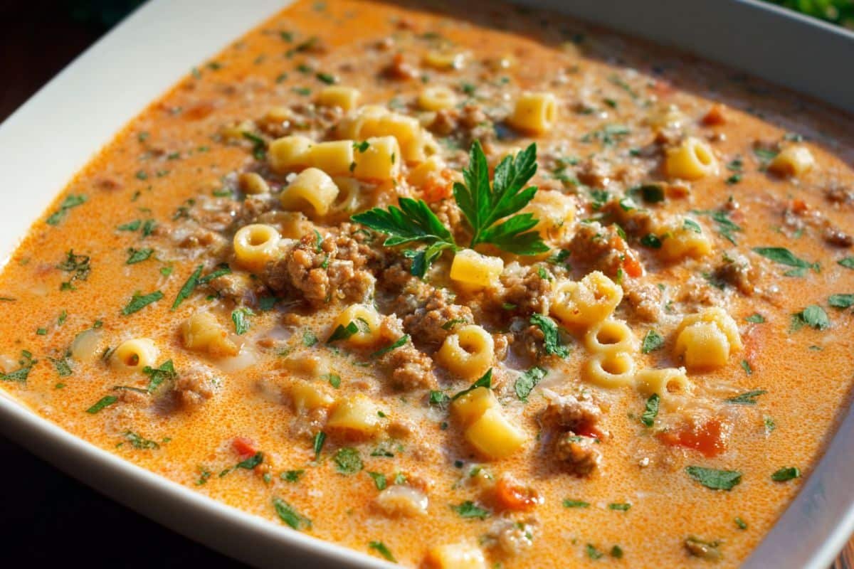 Creamy Parmesan Italian Sausage Soup