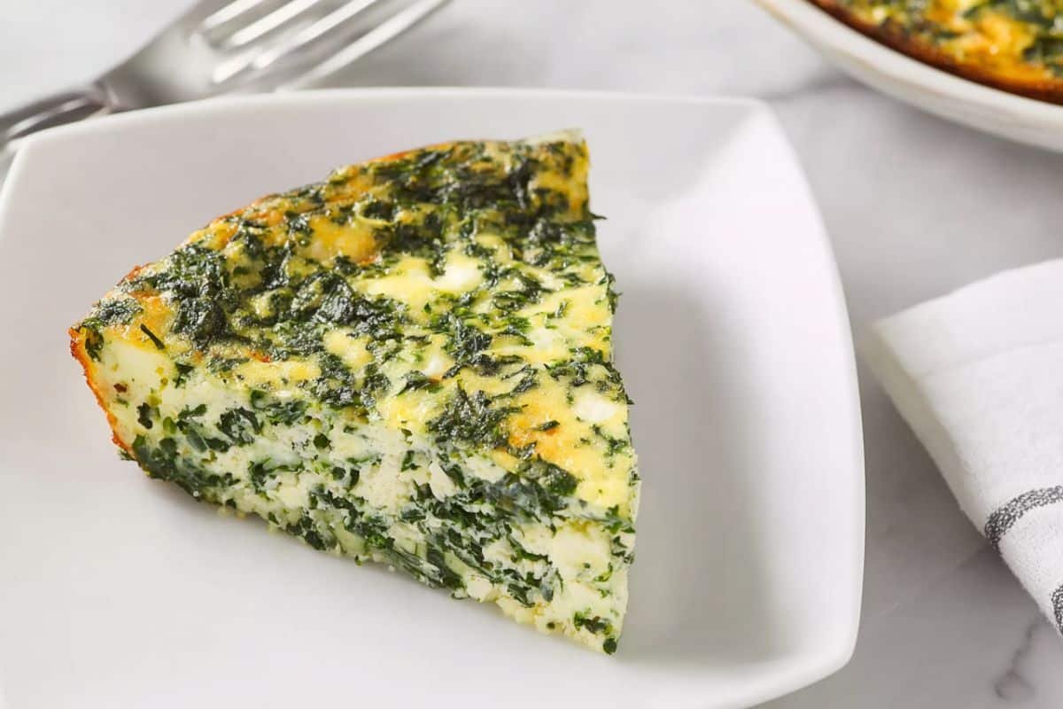 Crustless Spinach Quiche