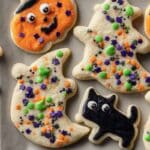 Easy Halloween Sugar Cookies with Sprinkles 5 Easy Halloween Sugar Cookies recipe